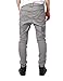 JD Apparel Mens Slim Fit Drawstring Harem Joggers Fashion Pants L Light Grey