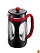 Bodum Young Press 34-Ounce Coffee Press, Black with Red Trim