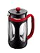 Bodum Young Press 34-Ounce Coffee Press, Black with Red Trim