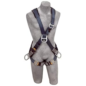 DBI/Sala 1108706 ExoFit Cross-Over Style Full Body Harness, Blue/Gray, Extra Large