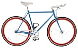 Vilano Edge Fixed Gear Fixie Single Speed Bicycle, Blue, 54cm