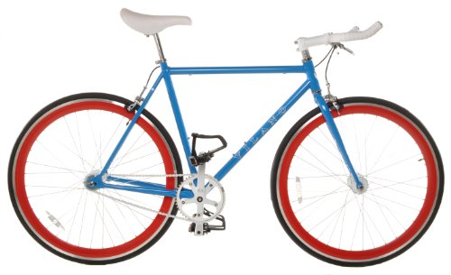 Vilano Edge Fixed Gear Fixie Single Speed Bicycle, Blue, 54cm