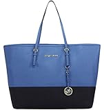 MICHAEL Michael Kors Jet Set Travel Medium Color-Block Leather Tote