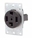 Leviton 071-00278-000 4 Wire 30 Amp 250 Volt Flush Mount Dryer Receptacle