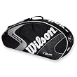 Wilson K Pro Tour Black Triple Tennis Bag - Z8501 Wilson K Pro Tour Black Triple Tennis Bag - Z8501