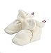 Zutano Kids' Unisex-Baby Newborn Cozie Fleece Bootie, Cream, 12 Months