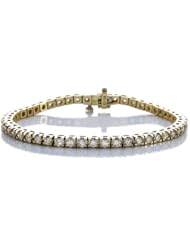 IGI Certified 18k Gold 4-prong Diamond Tennis Bracelet (5.0 cttw, H-I Color, SI2-I1 Clarity), 7"