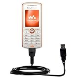 Klassisches USB Kabel für Sony Ericsson w200a mit Hot Sync und aufladen Einsatzmöglichkeiten- von Gomadic mit TipExchange Technology