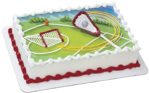 Extreme Lacrosse Magnet DecoSet Cake Decoration