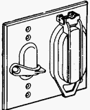 Blank Wall Plates: Hubbell 5966-1 Do it Weatherproof Electrical Cover With Switch/Receptacle