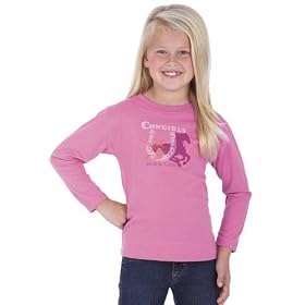 Wrangler&reg; Girls Crew Neck Horse Tee by Western Pins