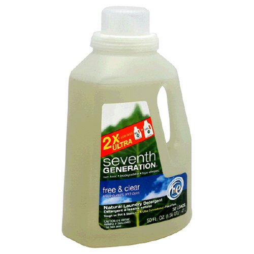 Seventh Generation Laundry Detergent:Liquid Laundry Free and Clear - 32 Oz. Images