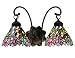 Wisteria Tiffany Stained Glass Tiffany Wall Sconce 17 Inches W