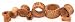Tiki Tubes - Coconut Wood Plug - Sold as a Pair - 6 Gauge