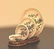 SaLe !!! Miniature Eggshell Fine Porcelaine Tea Plate Set