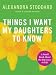 Things I Want My Daughters to Know: A Small Book about the Big Issues in Life