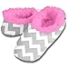 Snoozies Cool Geometric Fleece Lined Womens Footies