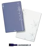 IMAGE OF Quartet ReWritables Daily Quick List Magnet Boards with Dry-Erase Marker with Eraser Cap, 5 x 8 Inches, 2-Pack (79228)