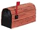 Solar Group CC1R0000 Red Cedar Classic Cover Rural Mailbox