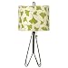 Flight Table Lamp Shade: Kimono, Base Finish: Forest Green