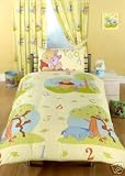 DISNEY WINNIE THE POOH ABC TWIN/SINGLE BED QUILT/DUVET COVER SET OFFICIAL LICENSED PRODUCT