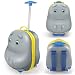 Children's Bouncie Backpack (Hippo) - Fun & Colorful Rolling Backpack for School