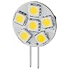 Goobay 30332 LED-Chip f�r G4 Lampensockel mit 6 SMD LEDs Leuchtfarbe wei�