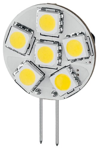 Goobay 30332 LED-Chip f&uuml;r G4 Lampensockel mit 6 SMD LEDs Leuchtfarbe wei&szlig;
