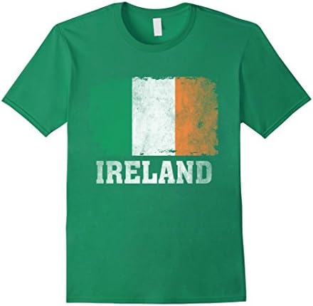 Men's Ireland Flag T-Shirt Irish Soccer Football Team Jersey Medium Kelly Green