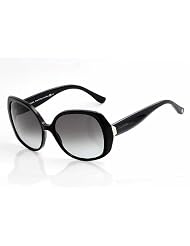Balenciaga Ladies 0095 Black Frame Grey Gradient Lens Plastic Sunglasses by Balenciaga