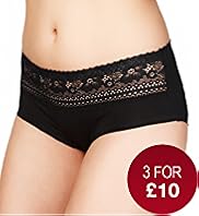 No VPL Low Rise Cotton Rich Shorts