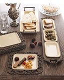 The GG Collection Metal Relish Tray w/Ceramic Inserts