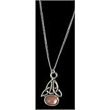 Jewelled Celtic Knot English Pewter Necklace