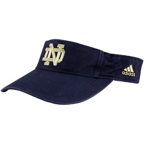 adidas Notre Dame Fighting Irish Navy Blue Basic Logo Adjustable Visor
