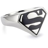 DC Comics Superman Mens Stainless Steel Ring,