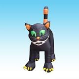 11 Foot Animated Halloween Inflatable Huge Black Cat - Head Rotating Party Decoration
