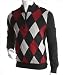 Glen Echo Golf Herren Argyle - Sweater - Schwarz