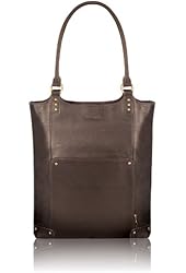 Solo Premium Leather/Poly 16" Laptop Bucket Tote, Espresso, VTA804-3
