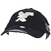 New Frayed Distressed Spitfire Eagle Black Silver Hat Cap Adjustable Size