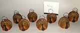Turkey Placecard Holders Set of 8 Thanksgiving Christmas Table Decor