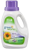 Greenworks Natural Laundry Detergent Liquid Lavender, 45-Ounce Bottles,