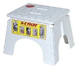B&R Plastics 101-6 White EZ Foldz Step Stool