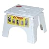 B&R Plastics 101-6 White EZ Foldz Step Stool