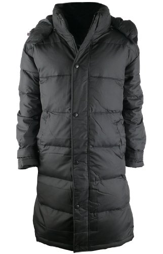 ililily Padded Long Duck-down Jacket with Hood (jackets-017-2-L) Bestseller