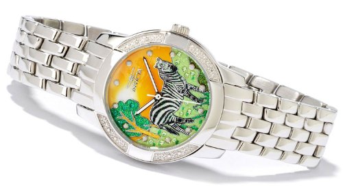 Invicta Women's Classique Safari Zebra Swiss Quartz Watch 6368