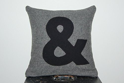 Wool Ampersand Pillow - Custom Colors Available