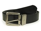 Mens Big & Tall Oversized Reversable Plain Leather Belt, Width 1 1/4