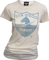 Junk Food Football San Diego Chargers Sugar Cream Ladies/Juniors T-shirt Tee