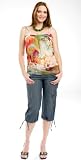 The Under the Belly Denim Cargo Capris