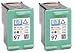 2 HP Remanufactured #97 Tri-Color ink cartridges